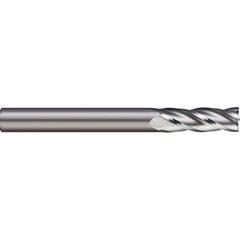 Square End Mill: 11/64'' Dia, 5/16'' LOC, 3/16'' Shank Dia, 1-1/2'' OAL, 3 Flutes, Solid Carbide Single End, Uncoated, 30 ° Helix, Centercutting, RH Cut, RH Flute