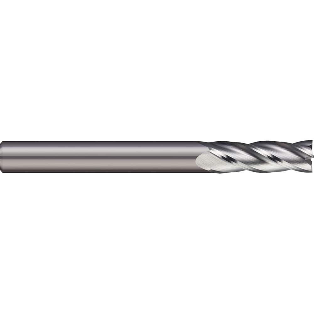 Micro 100 - Square End Mills; Mill Diameter (mm): 4.00 ; Mill Diameter (Decimal Inch): 0.1575 ; Length of Cut (mm): 8.0000 ; Length of Cut (Decimal Inch): 0.3150 ; Material: Solid Carbide ; Finish/Coating: Uncoated - Exact Industrial Supply