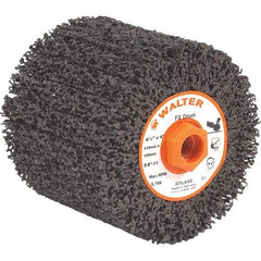 WALTER Surface Technologies - 4-1/2" Diam, Aluminum Oxide Unmounted Flap Wheels - 5/8" Hole, 4" Wide, Nonwoven, Coarse Grade, 3,800 Max RPM - All Tool & Supply