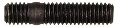 Dorman - M6x1.0 27.5mm OAL Unequal Double Threaded Stud - Steel, Black Oxide Finish, 17mm Long Thread Length, 7.5mm Short Thread Length, Metric - All Tool & Supply