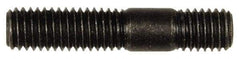 Dorman - M8x1.25 40mm OAL Unequal Double Threaded Stud - Steel, Black Oxide Finish, 21mm Long Thread Length, 10mm Short Thread Length, Metric - All Tool & Supply