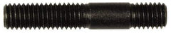 Dorman - M8x1.25 45mm OAL Unequal Double Threaded Stud - Steel, Black Oxide Finish, 23mm Long Thread Length, 10mm Short Thread Length, Metric - All Tool & Supply