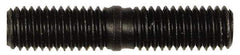 Dorman - M8x1.25 38mm OAL Unequal Double Threaded Stud - Steel, Black Oxide Finish, 18mm Long Thread Length, 17mm Short Thread Length, Metric - All Tool & Supply