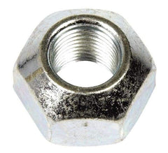 Dorman - 9/16-18 Zinc Finish Open Wheel Nut - 1" Hex, 21/32" OAL, 90° Seat Angle - All Tool & Supply