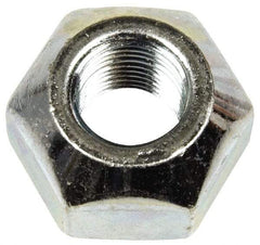 Dorman - 9/16-18 Zinc Finish Open Wheel Nut - 1-1/16" Hex, 21/32" OAL, 90° Seat Angle - All Tool & Supply