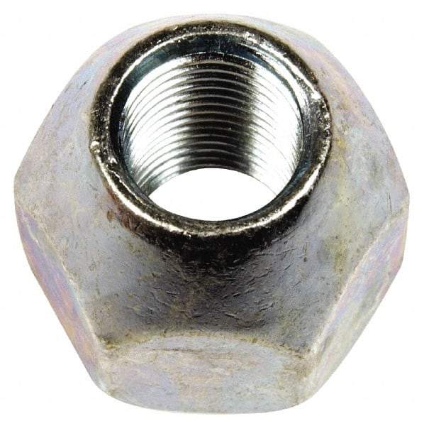 Dorman - 9/16-18 Black Oil Quench Finish Open Wheel Nut - 1-1/16" Hex, 31/32" OAL, 60° Seat Angle - All Tool & Supply