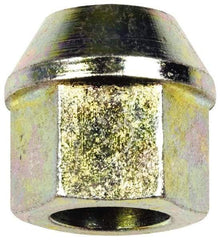 Dorman - 1/2-20 Zinc Finish Open Wheel Nut - 13/16" Hex, 15/16" OAL, 60° Seat Angle - All Tool & Supply