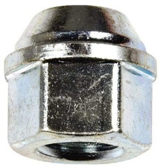 Dorman - M12-1.5 Zinc Finish Open Wheel Nut - 19mm Hex, 20.5mm OAL, 60° Seat Angle - All Tool & Supply