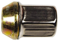 Dorman - M12-1.5 Stainless Finish Capped Wheel Nut - 19mm Hex, 32mm OAL, 60° Seat Angle - All Tool & Supply