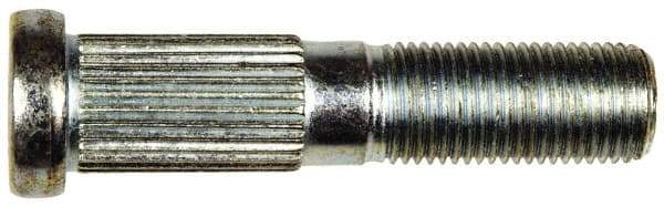 Dorman - 1/2-20 Serrated Bolt Wheel Stud - 0.56" Knurl, 2-3/8" OAL, 15/16" Shoulder Length - All Tool & Supply