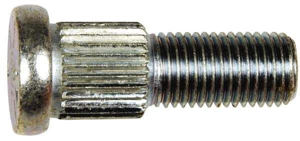 Dorman - 7/16-20 Serrated Bolt Wheel Stud - 0.555" Knurl, 1-7/16" OAL, 17/32" Shoulder Length - All Tool & Supply