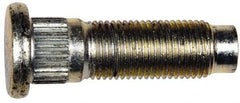 Dorman - 1/2-20 Serrated Bolt Wheel Stud - 0.545" Knurl, 1-3/4" OAL, 7/16" Shoulder Length - All Tool & Supply