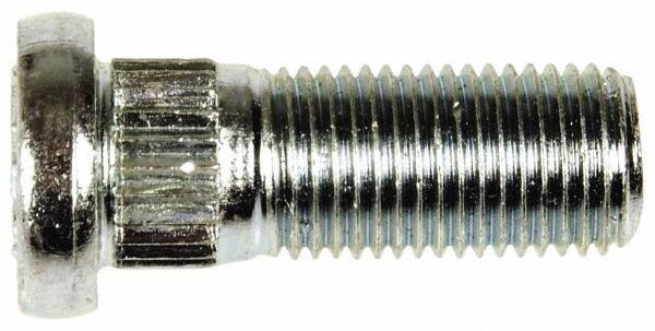 Dorman - M12-1.25 Serrated Bolt Wheel Stud - 13mm Knurl, 32mm OAL, 10mm Shoulder Length - All Tool & Supply