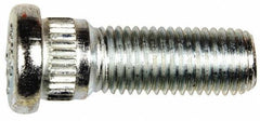 Dorman - M12-1.5 Serrated Bolt Wheel Stud - 14.22mm Knurl, 37mm OAL, 8mm Shoulder Length - All Tool & Supply