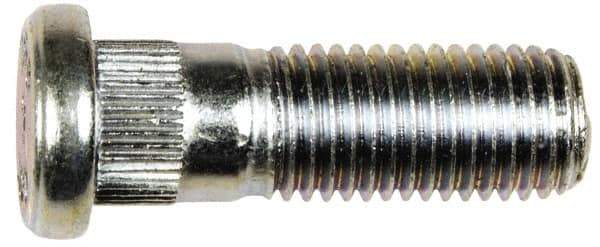 Dorman - M12-1.5 Serrated Bolt Wheel Stud - 12.22mm Knurl, 36mm OAL, 9mm Shoulder Length - All Tool & Supply