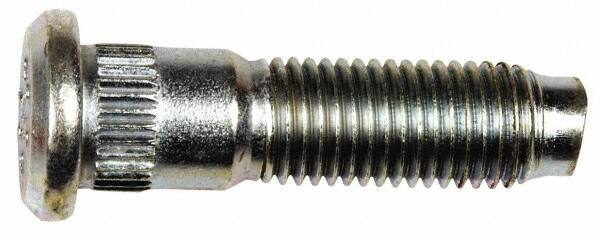 Dorman - M12-1.5 Serrated Bolt Wheel Stud - 13.46mm Knurl, 48mm OAL, 14mm Shoulder Length - All Tool & Supply