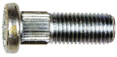 Dorman - M10-1.25 Serrated Bolt Wheel Stud - 10.24mm Knurl, 29mm OAL, 9mm Shoulder Length - All Tool & Supply