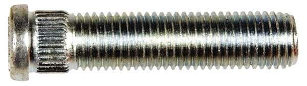 Dorman - M12-1.5 Serrated Bolt Wheel Stud - 12.8mm Knurl, 54mm OAL, 8mm Shoulder Length - All Tool & Supply