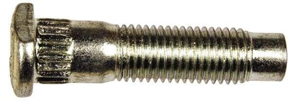 Dorman - M12-1.5 Serrated Bolt Wheel Stud - 13.41mm Knurl, 51.5mm OAL, 13.5mm Shoulder Length - All Tool & Supply