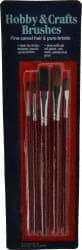 Wooster Brush - #2, #4 Camel Hair Artist's Paint Brush Set - 1/4, 1/2" Wide, Plastic Handle - All Tool & Supply