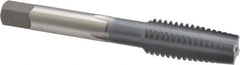 OSG - 1/2-13 UNC 3B 4 Flute elektraLUBE Finish High Speed Steel Straight Flute Standard Hand Tap - Taper, Right Hand Thread, 3-3/8" OAL, 1-21/32" Thread Length, H3 Limit - All Tool & Supply