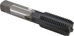 OSG - 1-8 UNC 3B 4 Flute elektraLUBE Finish High Speed Steel Straight Flute Standard Hand Tap - Bottoming, Right Hand Thread, 5-1/8" OAL, 2-1/2" Thread Length, H4 Limit - All Tool & Supply