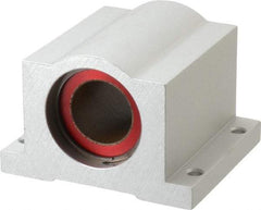 Pacific Bearing - 1" ID, 3-1/4" OAW x 2.813" OAL x 2.813" OAH Pillow Block - 3,525 Lb Static Cap, 2-7/8" Btw Mnt Hole Ctrs, 1.187" Base-to-Ctr Ht, Aluminum - All Tool & Supply