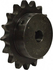 U.S. Tsubaki - 15 Teeth, 3/4" Chain Pitch, Chain Size 60, Finished Bore Sprocket - 1-5/8" Bore Diam, 3.608" Pitch Diam, 3.98" Outside Diam - All Tool & Supply