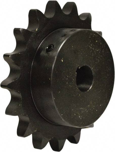 U.S. Tsubaki - 23 Teeth, 1/2" Chain Pitch, Chain Size 40, Finished Bore Sprocket - 1-1/8" Bore Diam, 3.672" Pitch Diam, 3.94" Outside Diam - All Tool & Supply