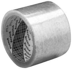 3M - 2" x 55 Yd Clear Rubber Adhesive Sealing Tape - Polypropylene Film Backing, 1.9 mil Thick - All Tool & Supply