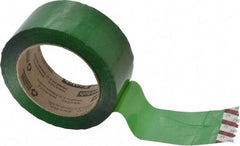 3M - 2" x 110 Yd Green Rubber Adhesive Sealing Tape - Polypropylene Film Backing, 1.9 mil Thick, 44 Lb Tensile Strength, Series 371 - All Tool & Supply