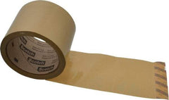 3M - 3" x 55 Yd Natural (Color) Rubber Adhesive Sealing Tape - Polypropylene Film Backing, 1.9 mil Thick, 44 Lb Tensile Strength, Series 371 - All Tool & Supply