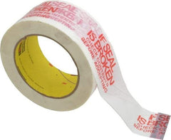 3M - 2" x 110 Yd Red & White Rubber Adhesive Sealing Tape - Polypropylene Film Backing, 1.9 mil Thick, 44 Lb Tensile Strength, Series 3771 - All Tool & Supply