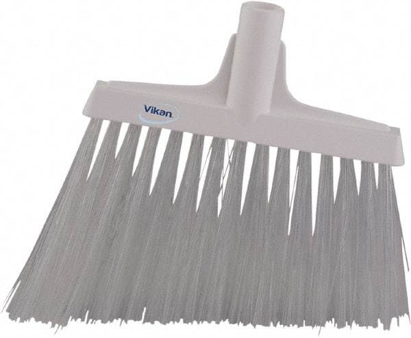 Vikan - 9-1/2" Wide, White Synthetic Bristles, Angled Broom - All Tool & Supply