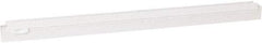 Vikan - 24" Rubber Blade Squeegee Refill - Double Edge, White, Plastic Holder - All Tool & Supply