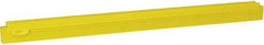 Vikan - 24" Rubber Blade Squeegee Refill - Double Edge, Yellow, Plastic Holder - All Tool & Supply