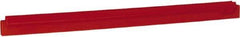 Vikan - 24" Rubber Blade Squeegee Refill - Double Edge, Red, Plastic Holder - All Tool & Supply