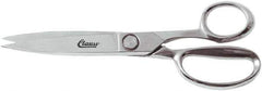 Clauss - 7" LOC, 10" OAL Chrome Plated Trimmers - Steel Straight Handle, For Paper, Fabric - All Tool & Supply