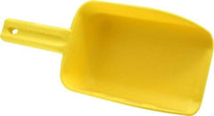 Remco - 32 oz Yellow Polypropylene Flat Bottom Scoop - 4.3" Wide x 3" Deep Bowl, 4-1/2" Handle Length, 11-1/2" OAL - All Tool & Supply