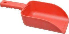 Remco - 32 oz Red Polypropylene Flat Bottom Scoop - 4.3" Wide x 3" Deep Bowl, 4-1/2" Handle Length, 11-1/2" OAL - All Tool & Supply