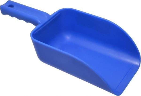 Remco - 32 oz Blue Polypropylene Flat Bottom Scoop - 4.3" Wide x 3" Deep Bowl, 4-1/2" Handle Length, 11-1/2" OAL - All Tool & Supply