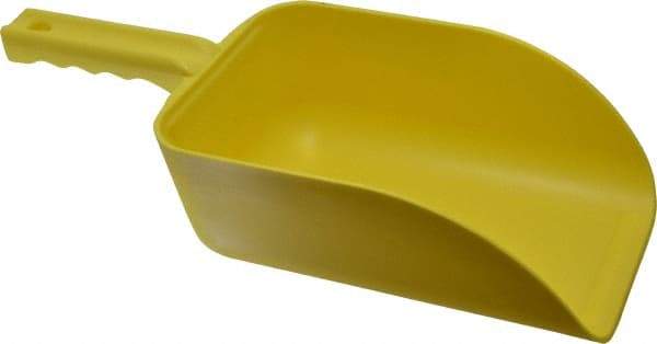 Remco - 82 oz Yellow Polypropylene Flat Bottom Scoop - 5.9" Wide x 3.3" Deep Bowl, 4-1/2" Handle Length, 15.1" OAL - All Tool & Supply