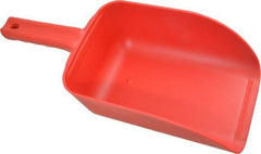 Remco - 82 oz Red Polypropylene Flat Bottom Scoop - 5.9" Wide x 3.3" Deep Bowl, 4-1/2" Handle Length, 15.1" OAL - All Tool & Supply