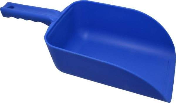 Remco - 82 oz Blue Polypropylene Flat Bottom Scoop - 5.9" Wide x 3.3" Deep Bowl, 4-1/2" Handle Length, 15.1" OAL - All Tool & Supply