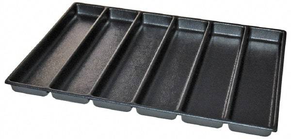 Kennedy - Tool Box Durable ABS Plastic Organizer - 23" Wide x 16-1/2" Deep x 2" High, Black, For 27" Wide Roller Cabinets - All Tool & Supply