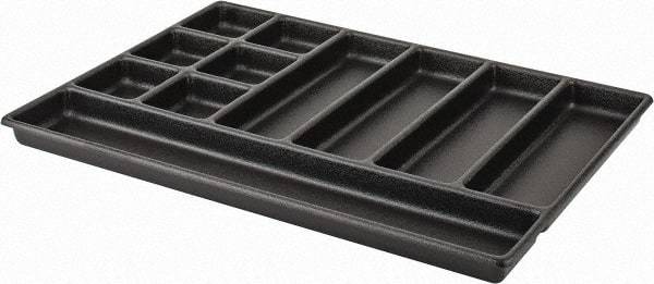 Kennedy - Tool Box Durable ABS Plastic Organizer - 23" Wide x 16-1/2" Deep x 2" High, Black, For 27" Wide Roller Cabinets - All Tool & Supply