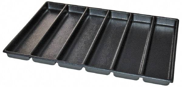 Kennedy - Tool Box Durable ABS Plastic Organizer - 25" Wide x 18-1/2" Deep x 2" High, Black, For 29" Wide Roller Cabinets - All Tool & Supply