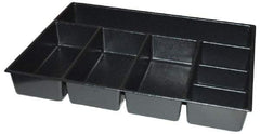 Kennedy - Tool Box Durable ABS Plastic Organizer - 25" Wide x 18-1/2" Deep x 4" High, Black, For 29" Wide Roller Cabinets - All Tool & Supply