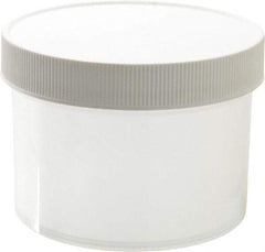 Dynalon Labware - 8 oz Jar - Polypropylene, Translucent, 2.44" High x 3-1/2" Diam, 3-1/2" Cap - All Tool & Supply