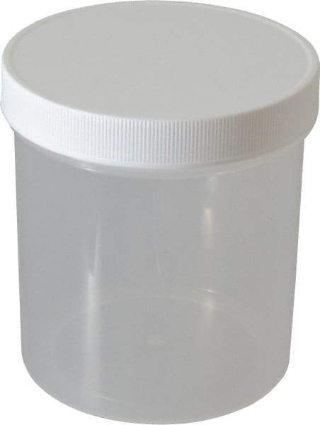 Dynalon Labware - 40 oz Jar - Polypropylene, Translucent, 5.11" High x 4.72" Diam, 4.72" Cap - All Tool & Supply